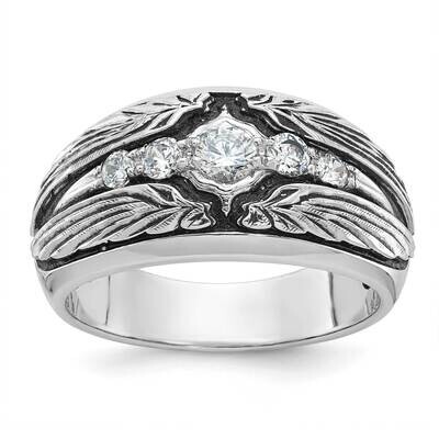 Black Rhodium Ibgoodman Men&#39;s 1/2 Carat Diamond Ring Mounting 14k White Gold B64158-4WAA by IBGoodm…