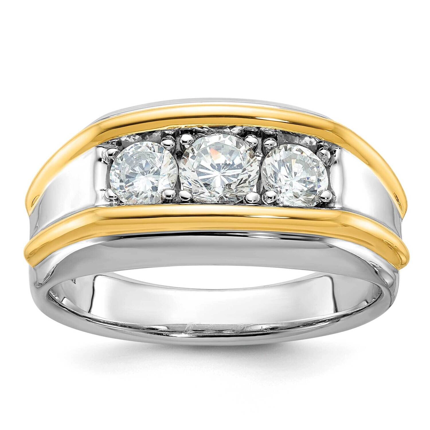 Ibgoodman Men&#39;s 1 Carat Diamond Complete Ring 14k Two-Tone Gold B63174-4WYAA by IBGoodman, MPN: B63…