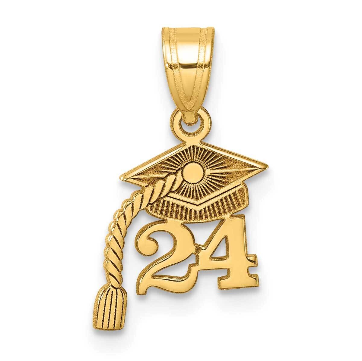 Graduation Cap 24 Dangling Tassle Charm 14k Gold YC1547, MPN: YC1547,