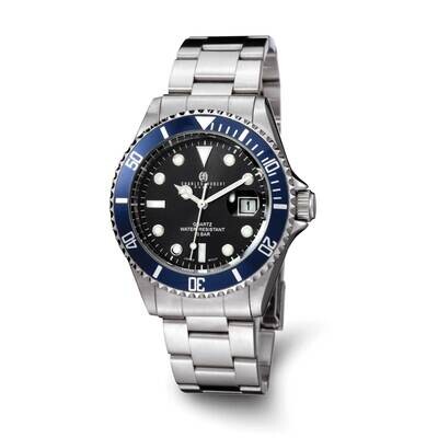 Ladies Charles Hubert Black Dial Watch Stainless Steel XWA6579, MPN: XWA6579, 848870010107