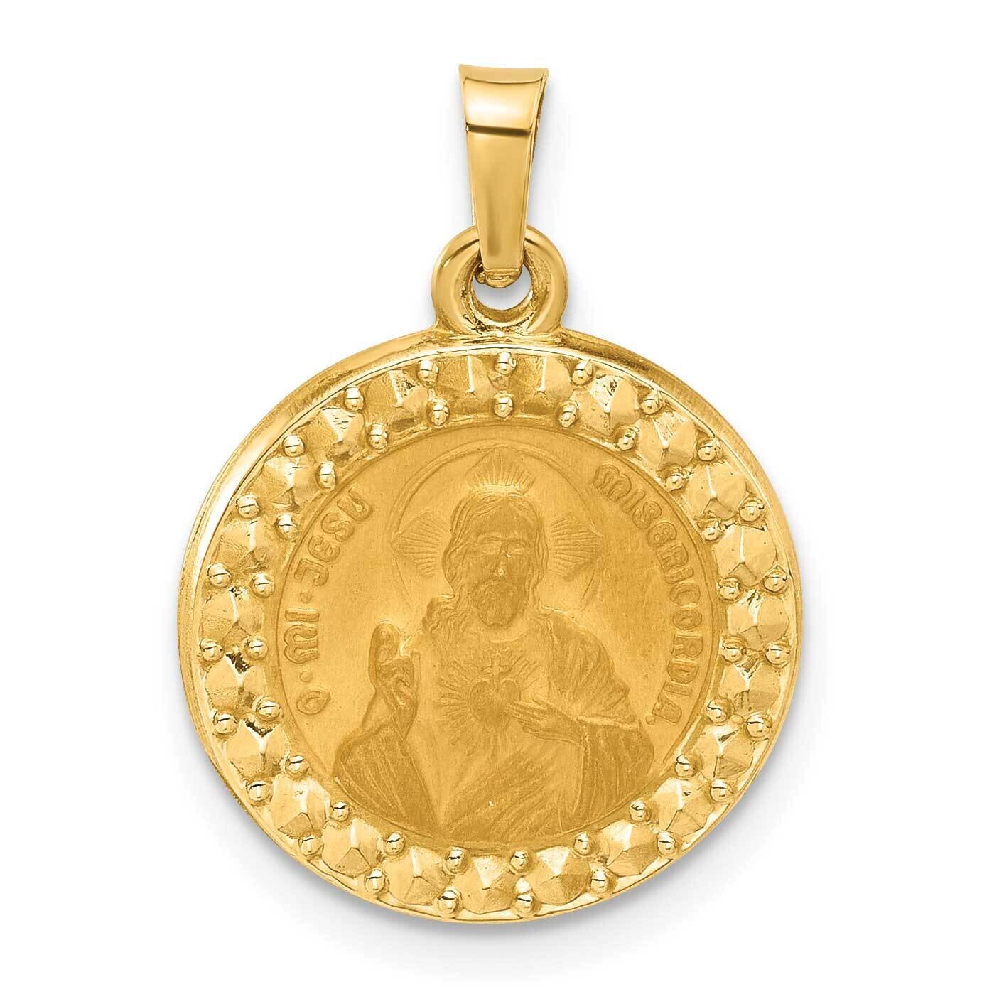 Hollow Sacred Heart Of Jesus Medal 14k Gold XR2099 by Men&#39;s Jewelry and Accessories, MPN: XR2099,