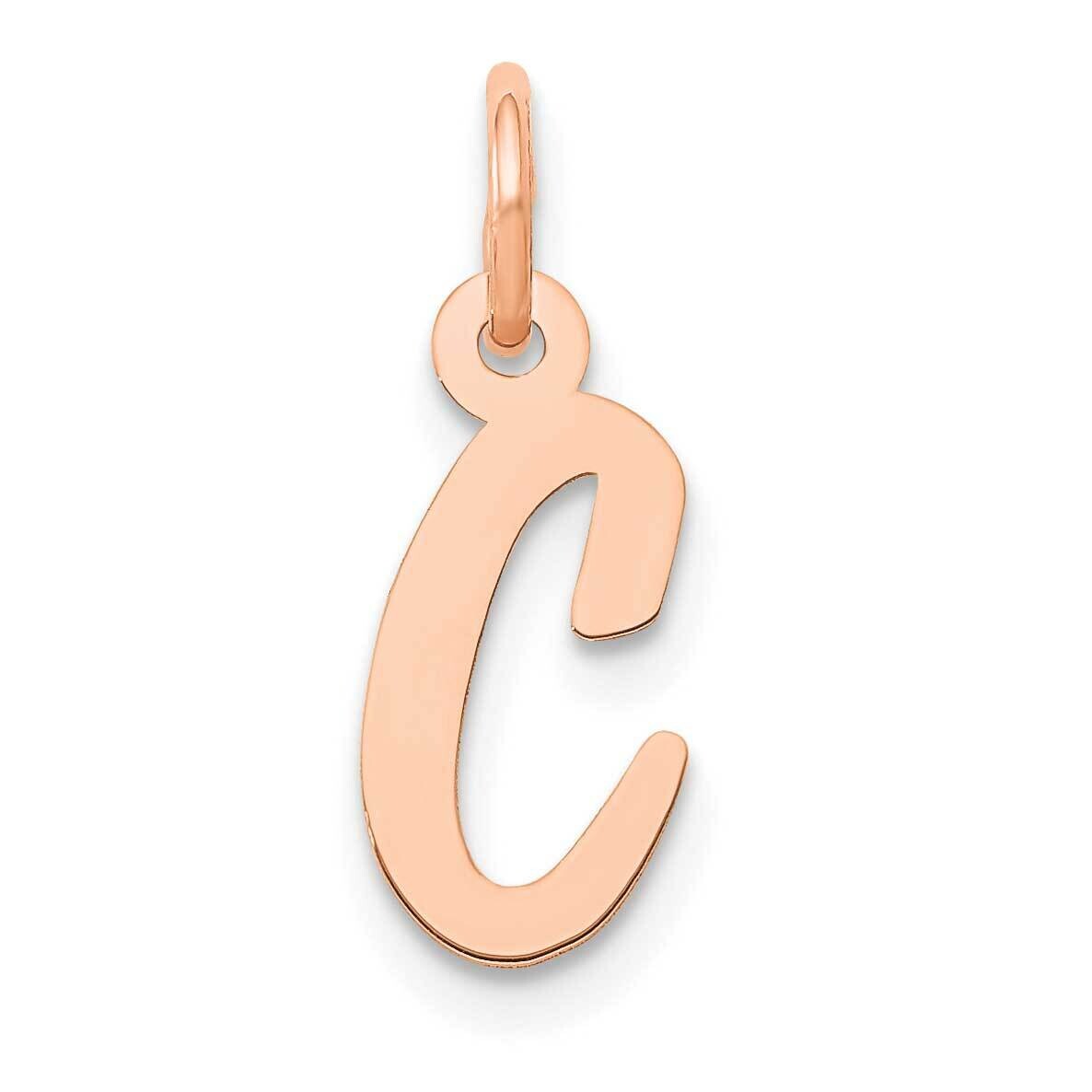 Small Script Letter C Initial Charm 14k Rose Gold YC658RC, MPN: YC658RC,