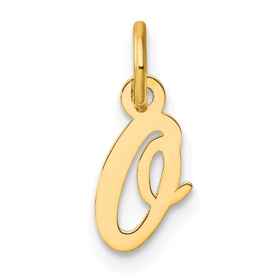 Small Script Letter O Initial Charm 14k Gold YC1553O, MPN: YC1553O,