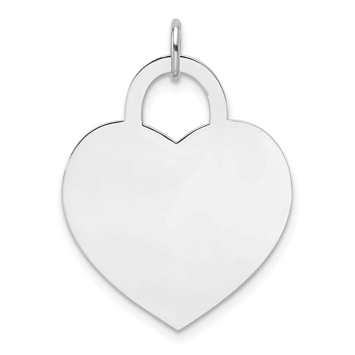 Large Engravable Heart 14k White Gold XWM690/18, MPN: XWM690/18,