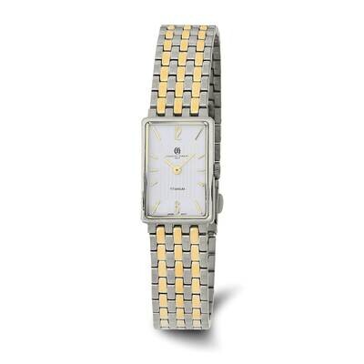 Charles Hubert Ladies Two-Tone White Dial Watch Titanium XWA6583, MPN: XWA6583, 848870010145