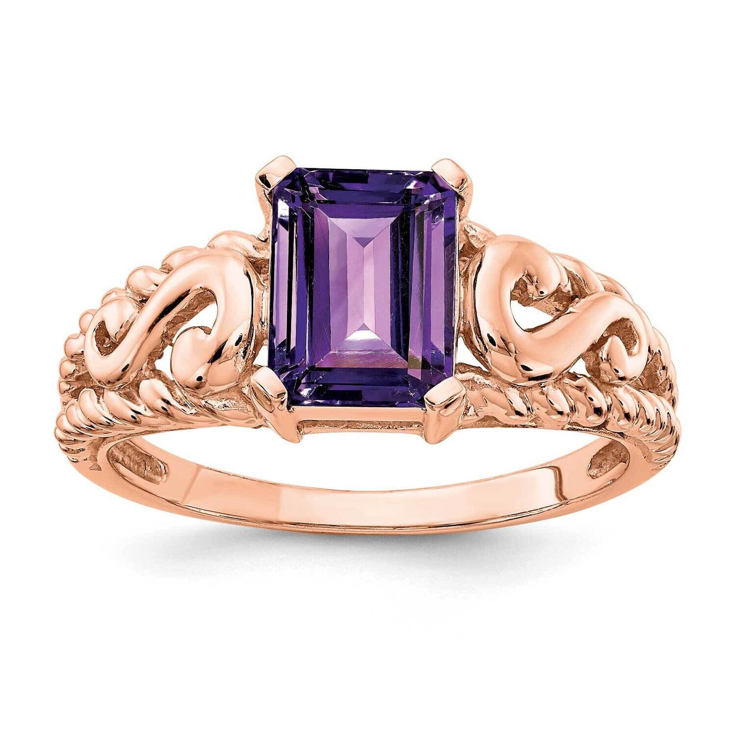 Gemstone Ring Mounting 14k Rose Gold Y4678R, MPN: Y4678R,