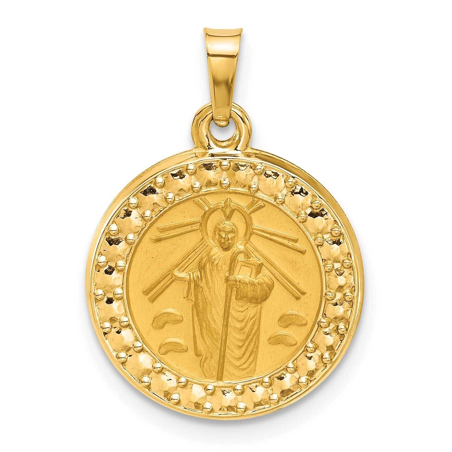 Hollow St. Jude Thaddeus Medal 14k Gold XR2146 by Men&#39;s Jewelry and Accessories, MPN: XR2146,