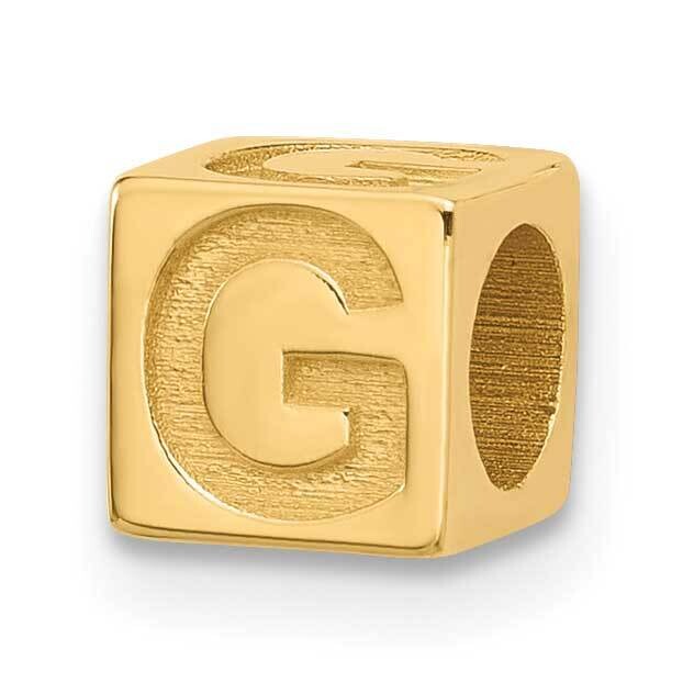 Alphabet Bead Letter G 14k Gold YSB100G