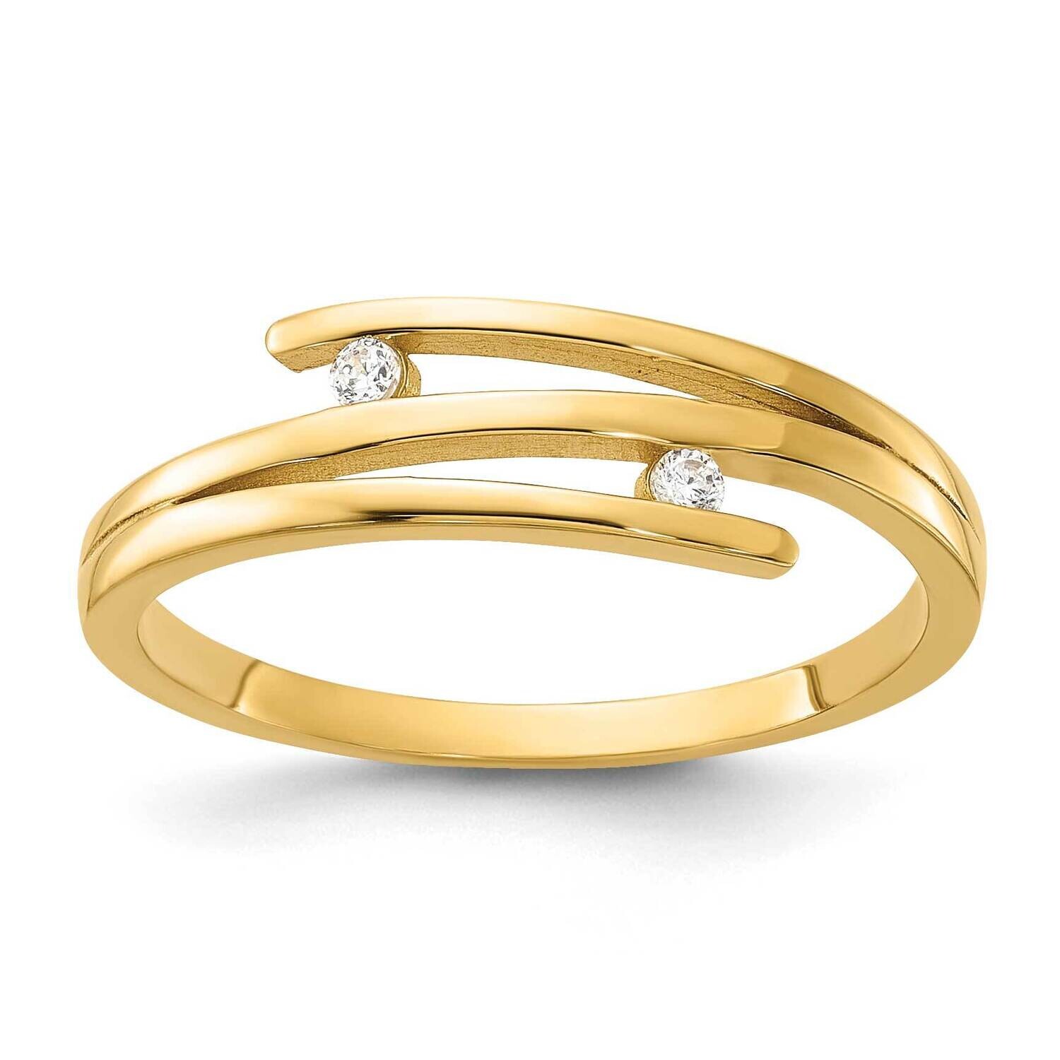 CZ Fashion Ring 14k Polished Gold Y13950CZ, MPN: Y13950CZ,