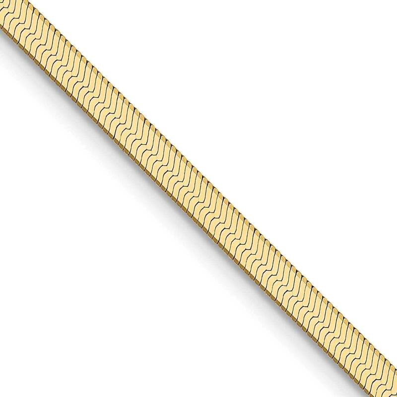 2.5mm Silky Herringbone Chain 16 Inch 10k Gold 10SK020-16
