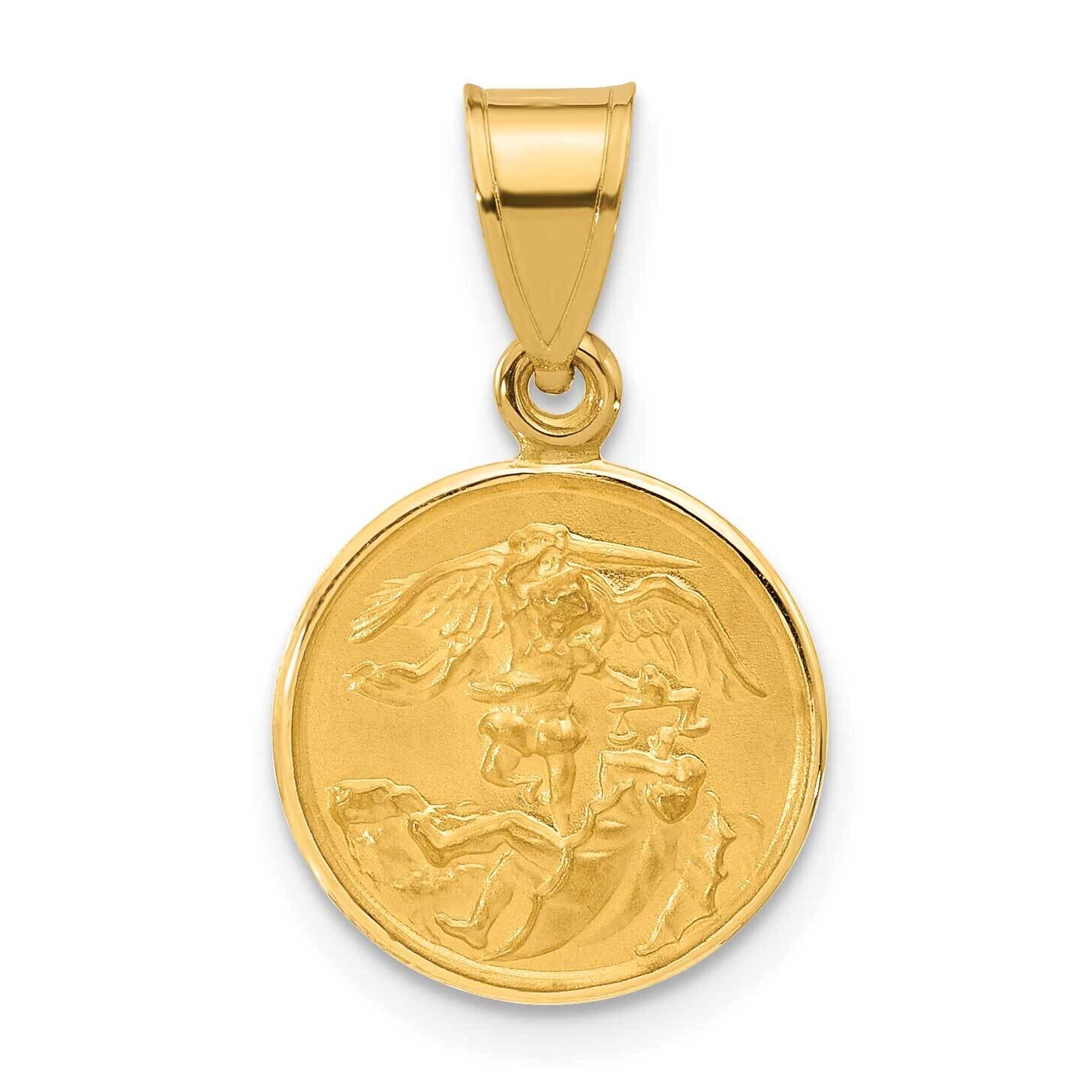 Satin Solid St. Michael Medal 14k Polished Gold XR2150 by Men&#39;s Jewelry and Accessories, MPN: XR215…