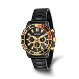 Mason Sales Black Ip-Plated Chronograph Dial Watch Stainless Steel XWA6518, MPN: XWA6518,