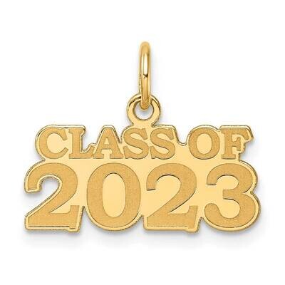 Class Of 2023 Charm 14k Polished Gold YC1531 by Men&#39;s Jewelry and Accessories, MPN: YC1531,