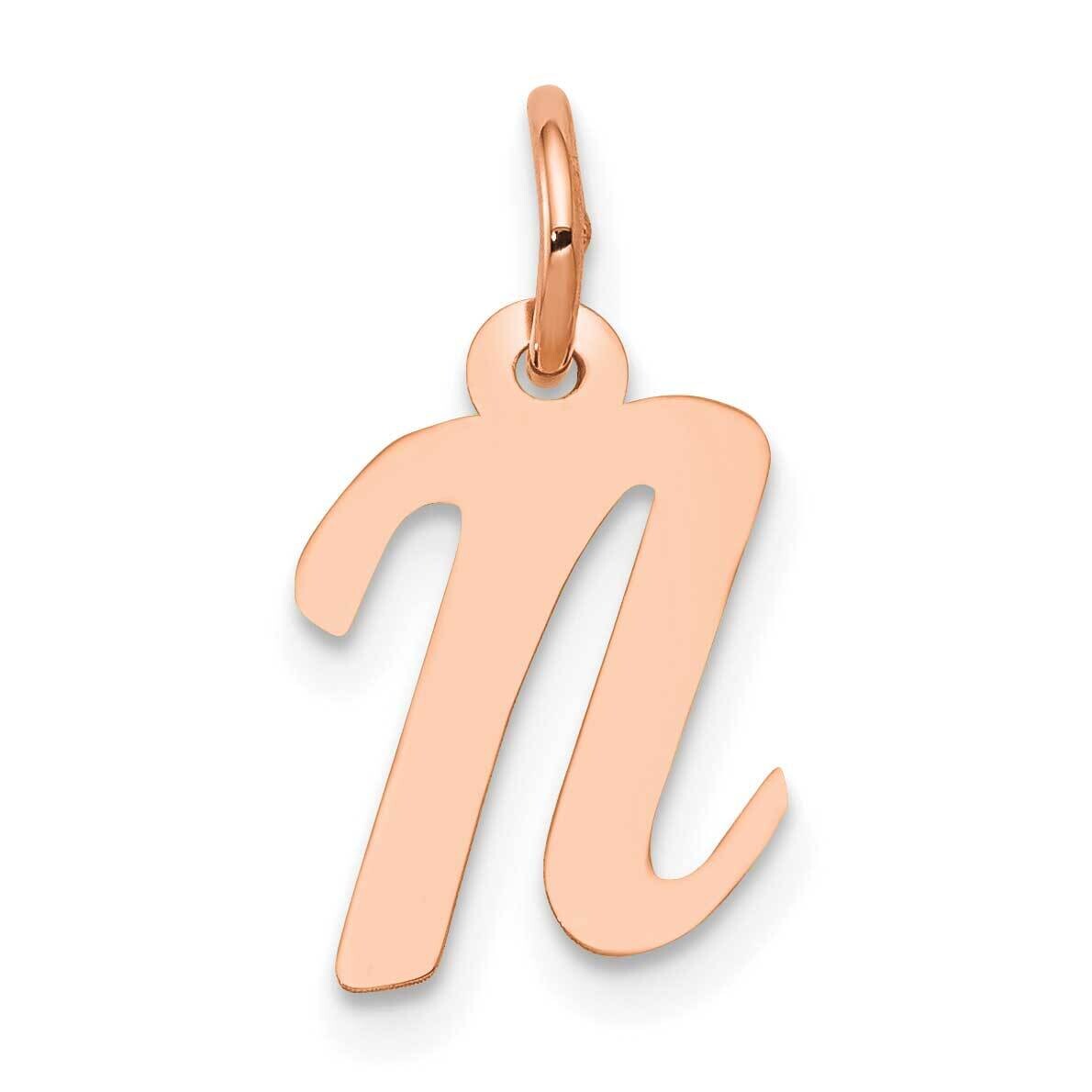 Small Script Letter N Initial Charm 14k Rose Gold YC658RN, MPN: YC658RN,