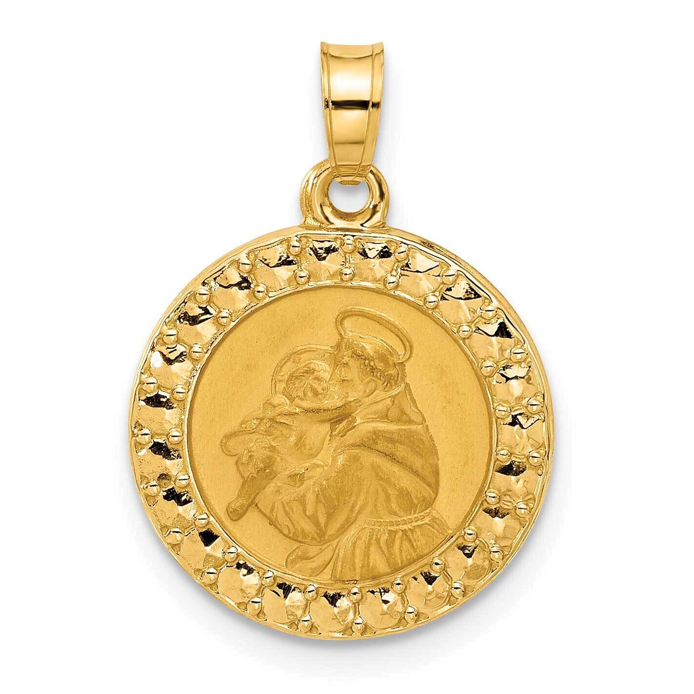 Hollow St Anthony Medal 14k Polished Gold XR2133 by Men&#39;s Jewelry and Accessories, MPN: XR2133,