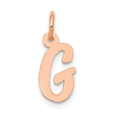 Small Script Letter G Initial Charm 14k Rose Gold YC658RG, MPN: YC658RG,
