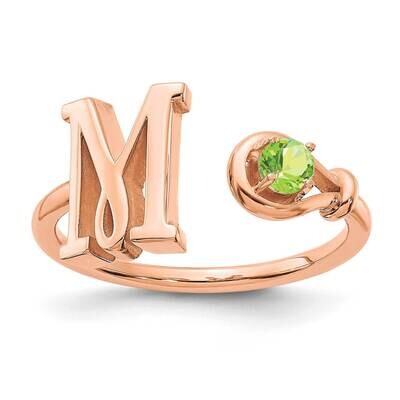 Letter M Birthstone Ring 14k Rose Gold XNR81MR, MPN: XNR81MR, 196904017005