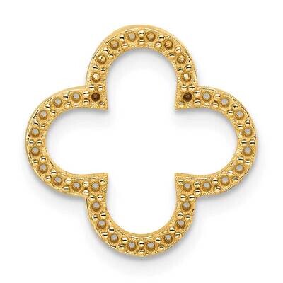 Small Quatrefoil Design Pendant Mounting 14k Gold XP5048, MPN: XP5048,
