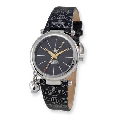Ladies Vivienne Westwood Orb Black Logo Strap Watch XWA3871, MPN: XWA3871, 501334860846