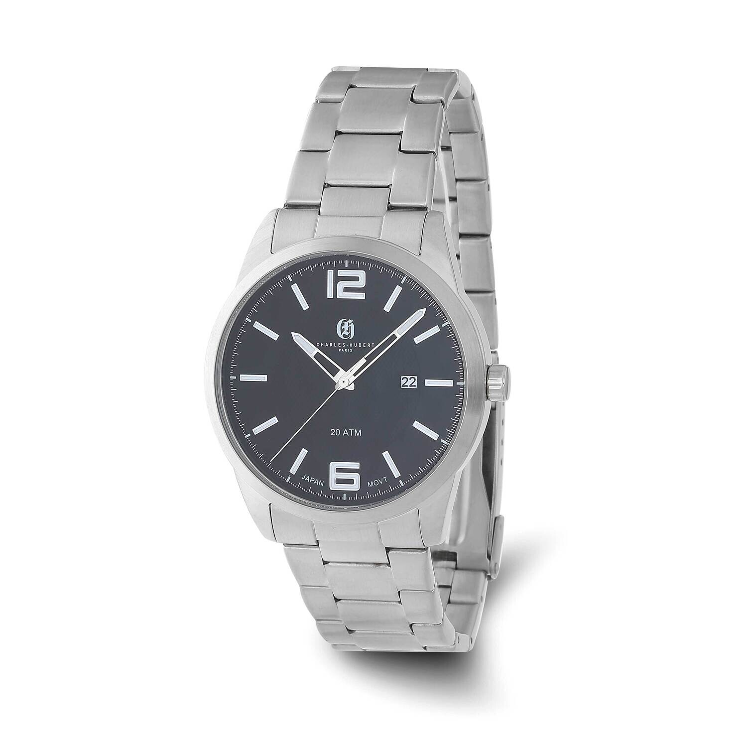 Charles Hubert Black Dial Watch Stainless Steel XWA6558, MPN: XWA6558, 848870009897