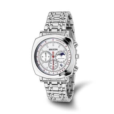 Mason Sales Chronograph Silver-Tone Dial Watch Stainless Steel XWA6501, MPN: XWA6501,