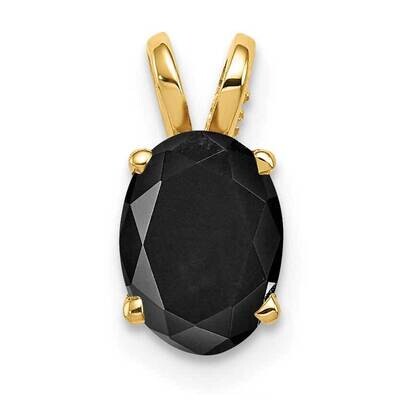 8X6 Oval Onyx Pendant 14k Gold XP423OX, MPN: XP423OX,