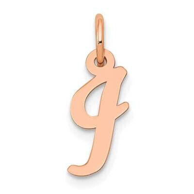 Small Script Letter I Initial Charm 14k Rose Gold YC658RI, MPN: YC658RI,