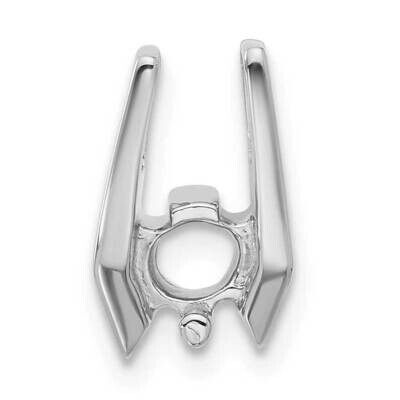 Holds 5.25mm Stone Chain Slide Mounting 15 Inch 14k White Gold XS655, MPN: XS655,