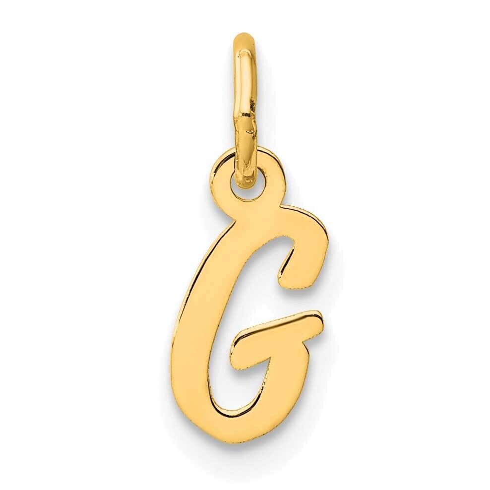 Small Script Letter G Initial Charm 14k Gold YC1553G, MPN: YC1553G,