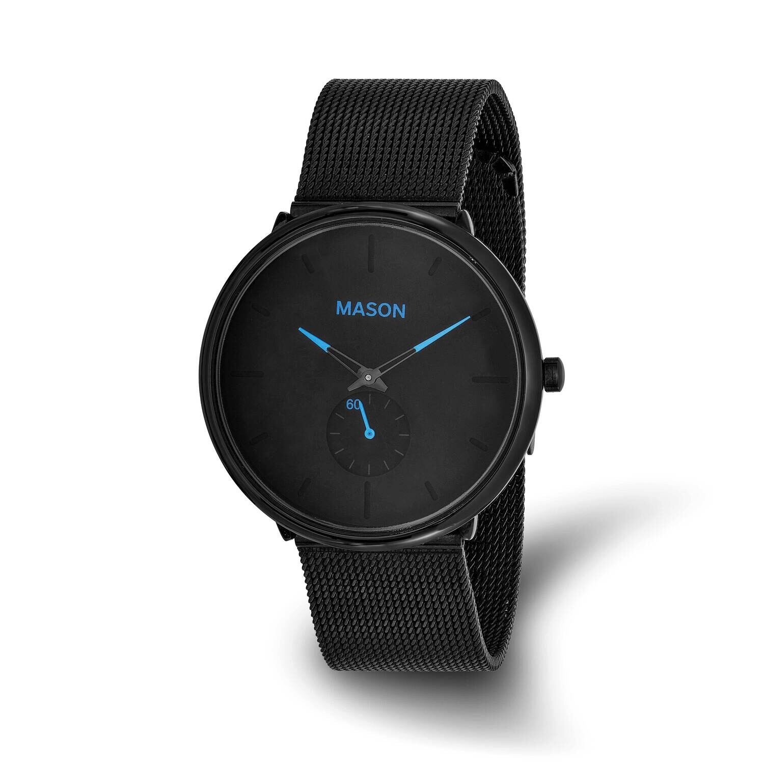Mason Sales Black Ip-Plated Mesh BWatch Stainless Steel XWA6496, MPN: XWA6496,