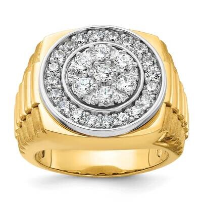 Ibgoodman Men&#39;s 2 Carat Diamond Complete Ring 14k Two-Tone Gold B59377-4YWAA by IBGoodman, MPN: B59…