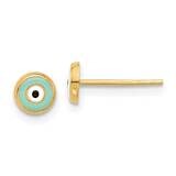 Evil Eye Enamel Post Earrings 14k Gold YE2202, MPN: YE2202, 196904098868