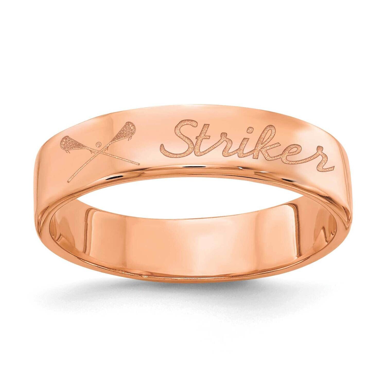 Rose-Plated Customized Ring Sterling Silver XNR102RP, MPN: XNR102RP,