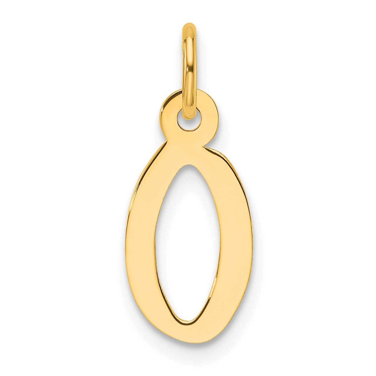 Slanted Block Letter O Initial Charm 14k Gold YC1552O, MPN: YC1552O,