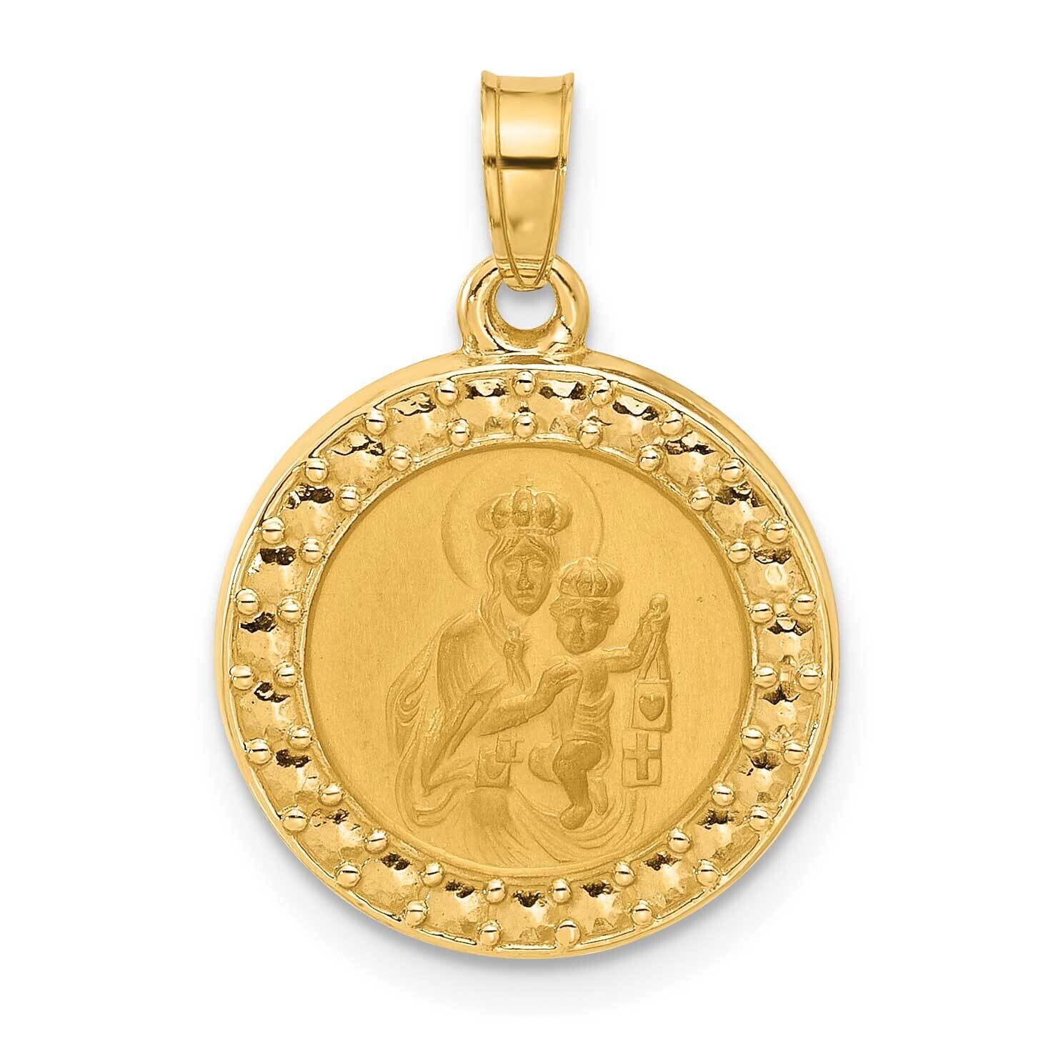 Hollow Our Lady Of Mt Carmel Medal 14k Gold XR2103 by Men&#39;s Jewelry and Accessories, MPN: XR2103,