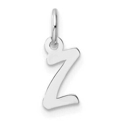 Small Script Letter Z Initial Charm 14k White Gold YC1527Z, MPN: YC1527Z,