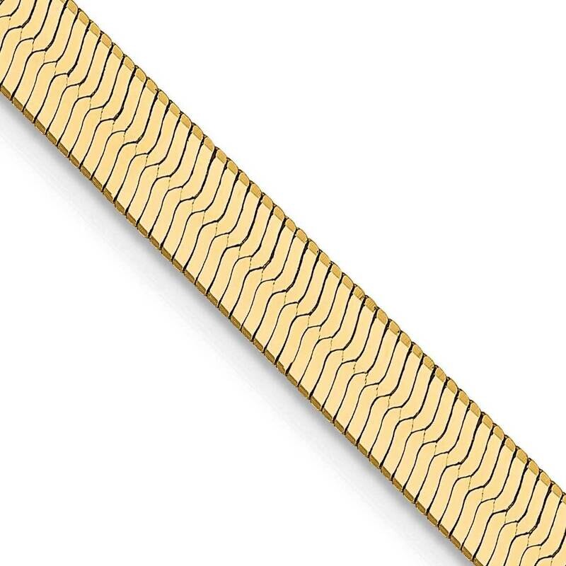 4mm Silky Herringbone Chain 22 Inch 14k Gold SLK040-22