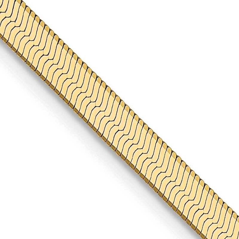 3mm Silky Herringbone Chain 22 Inch 14k Gold SLK025-22
