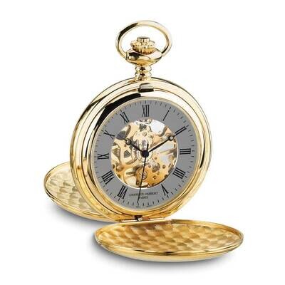 Charles Hubert Gold-Plated Double Hunter Grey Dial Pocket Watch XWA6593, MPN: XWA6593, 848870010244