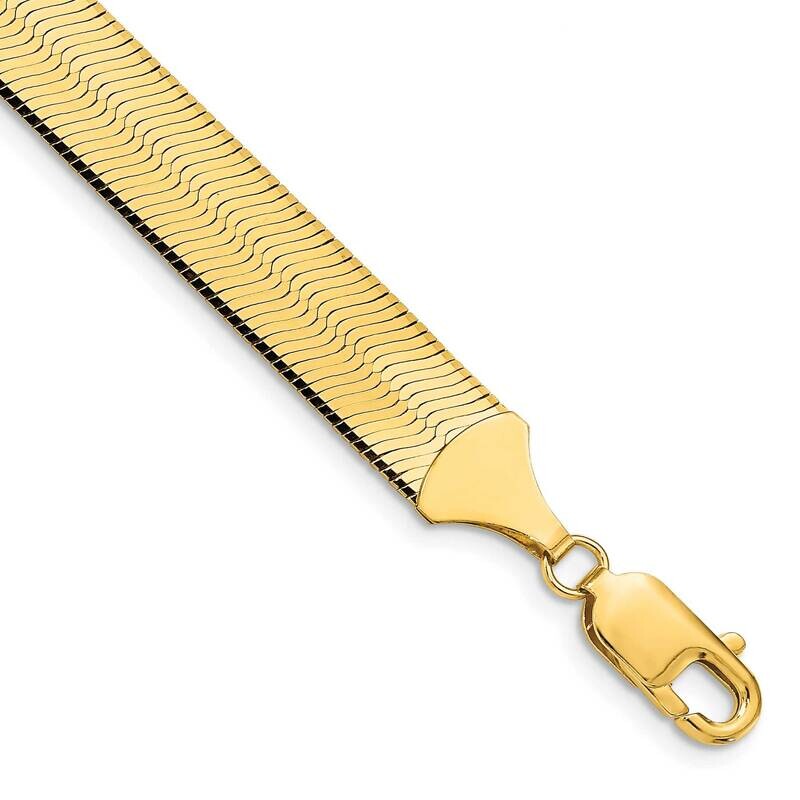 10mm Silky Herringbone Chain 8 Inch 10k Gold 10SLK100-8