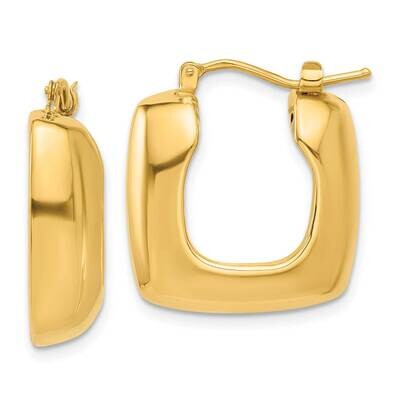 Square Hoop Earrings 14k Polished Gold YE2144, MPN: YE2144,