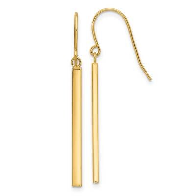 Bar Dangle Earrings 14k Gold YE2178, MPN: YE2178, 196904098882