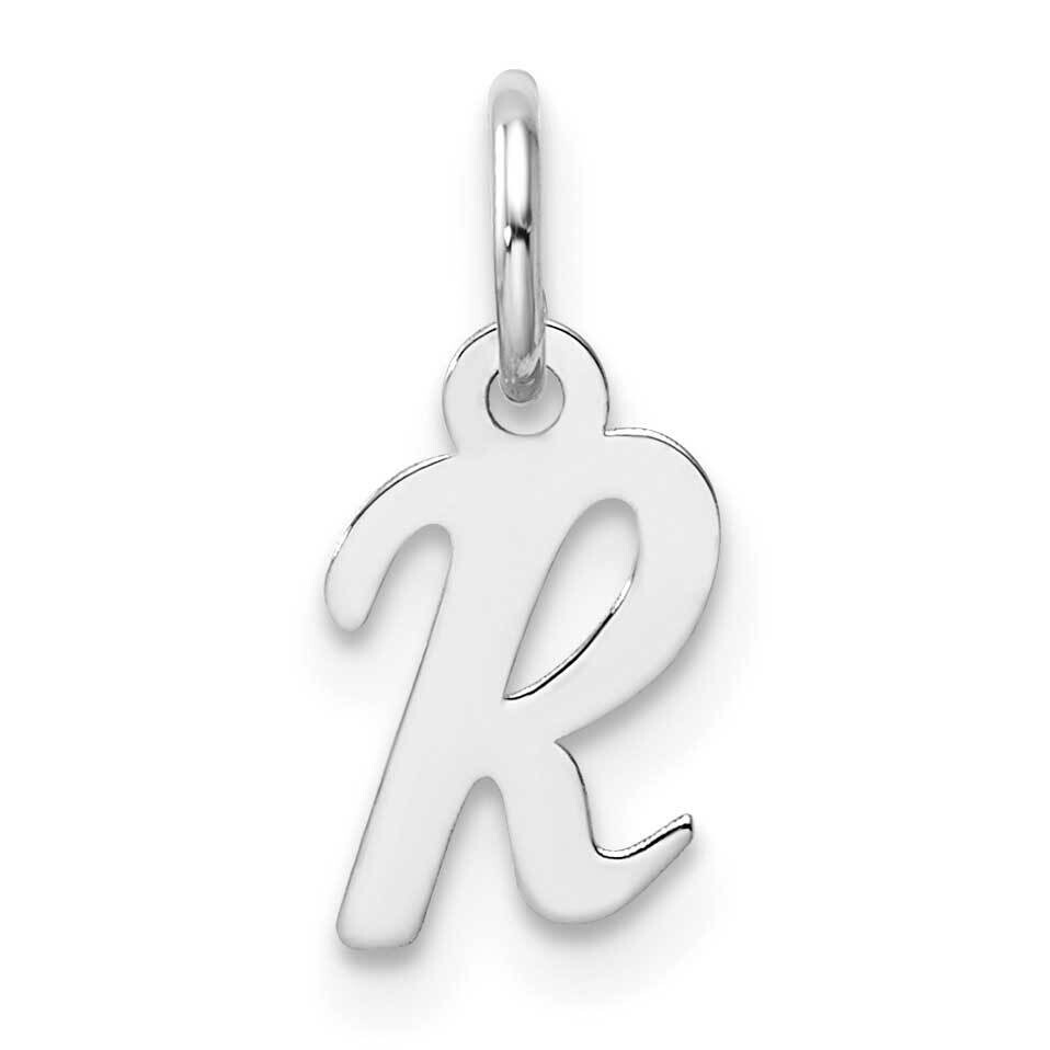 Small Script Letter R Initial Charm 14k White Gold YC1527R, MPN: YC1527R,