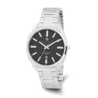 Mens Charles Hubert Black Dial Watch Stainless Steel XWA6565, MPN: XWA6565, 848870009965