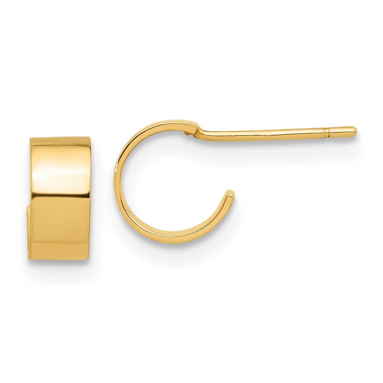 Hoop Post Earrings 14k Polished Gold YE2184, MPN: YE2184, 716838370191
