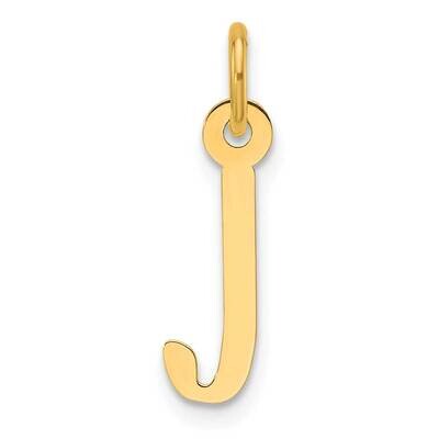 Slanted Block Letter J Initial Charm 14k Gold YC1552J, MPN: YC1552J,