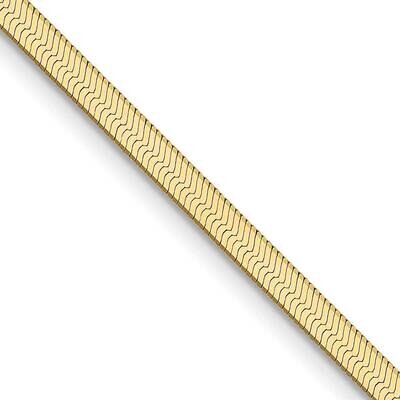 2.5mm Silky Herringbone Chain 18 Inch 10k Gold 10SK020-18, MPN: 10SK020-18, 196904097465