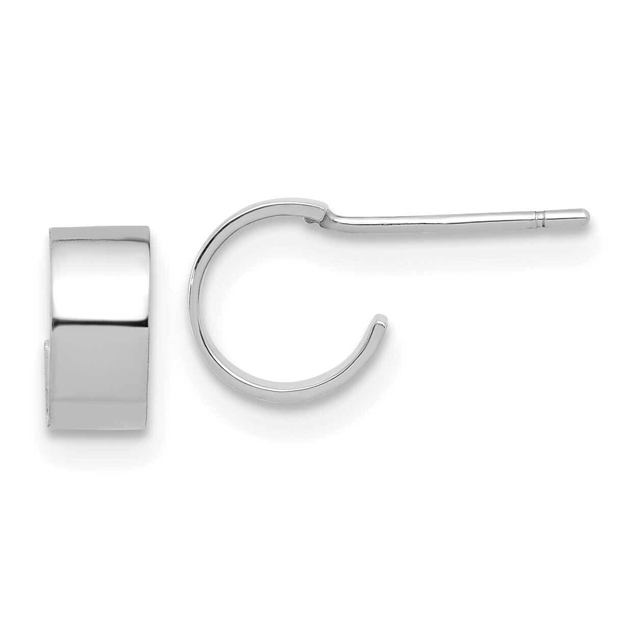 Polished Hoop Post Earrings 14k White Gold YE2184W, MPN: YE2184W, 716838375899