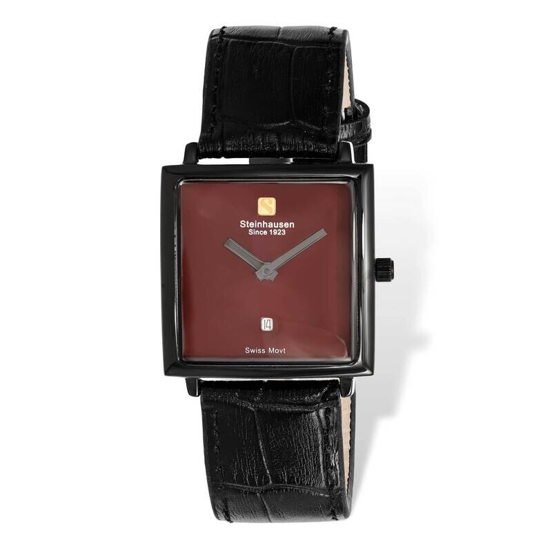 Ladies Steinhausen Artiste Ip-Black Red Swiss Quartz Watch XWA5284