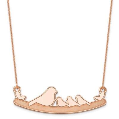 3 Children Bird Family Necklace 14k Rose Gold XNA675R, MPN: XNA675R,